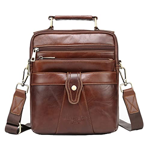 Men's Genuine Leather Messenger Shoulder Bag Handbag CrossBody Briefcase