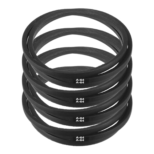 Image of uxcell 4pcs A64 or 4L660 Classic Wrapped Rubber V-Belt, 64 inch(1625mm) Inside Circumference, A Profile V Belt