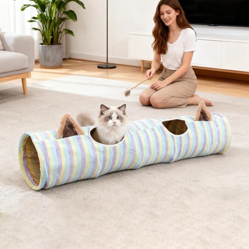 Túnel para gatos ideal como regalo de cumpleaños para mascotas 5