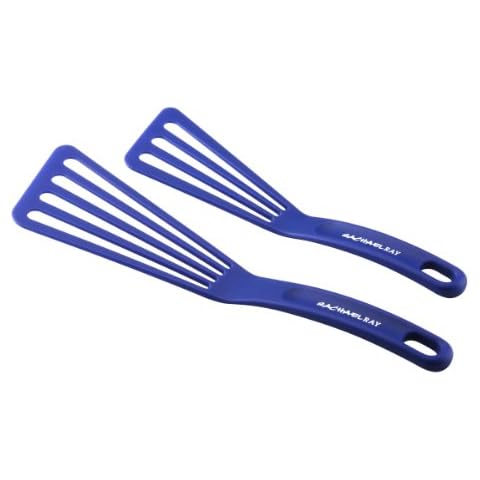 Rachael Ray Kitchen Nylon Spatula Set - 2 Piece, Blue Cover
