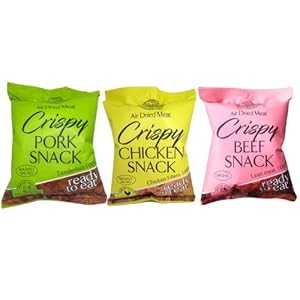 Protermars Eiwitrijke vleeschips | Party Mix Crisps | 85% Eiwit | Koolhydraatarm | Glutenvrij | Gezond | Snacks voor onderweg | Multipack | 6 zakjes x 25 g