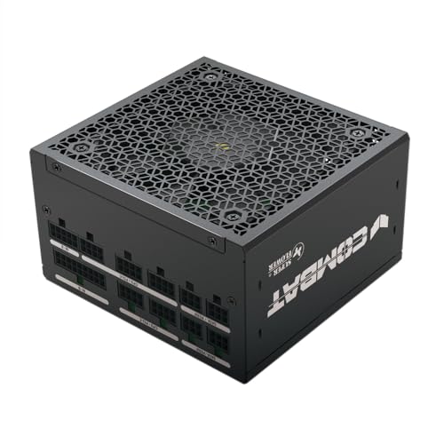 Image of Super Flower Combat FG 850W 80+ Gold, Full Modular, ATX 3.1 / PCIe 5.0, W /12V-2x6 Cable (2x8pin - 16pin Native Cables), Power Supply, FDB Fan, SF-850C12FG, Black Version