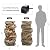 Jocoevol 32" High 5-Tiers Cascading Rock Outdoor Water Fountain with LED Lights and Pump, Natural Wood Look Waterfall Outdoor Features, Large Water Fountain for Garden, Patio, Yard