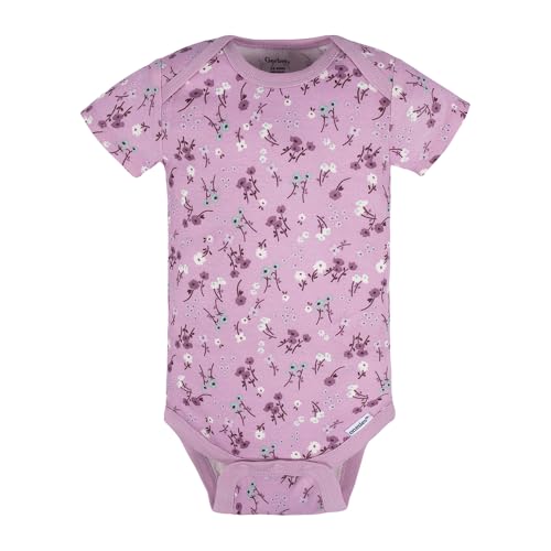 Image of Gerber Unisex Baby 5-Pack Short Sleeve Variety Onesies Bodysuits