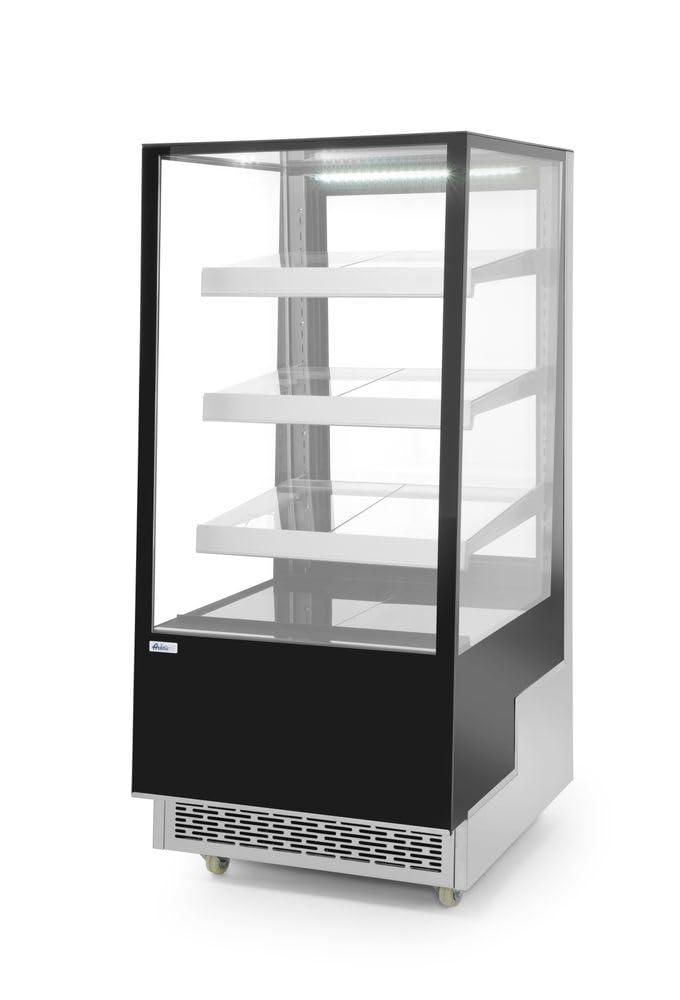 HENDI Vitrinas expositoras refrigeradas con 3 baldas inclinadas - 300 L - 230V / 480W - 650x805x(H)1445 mm