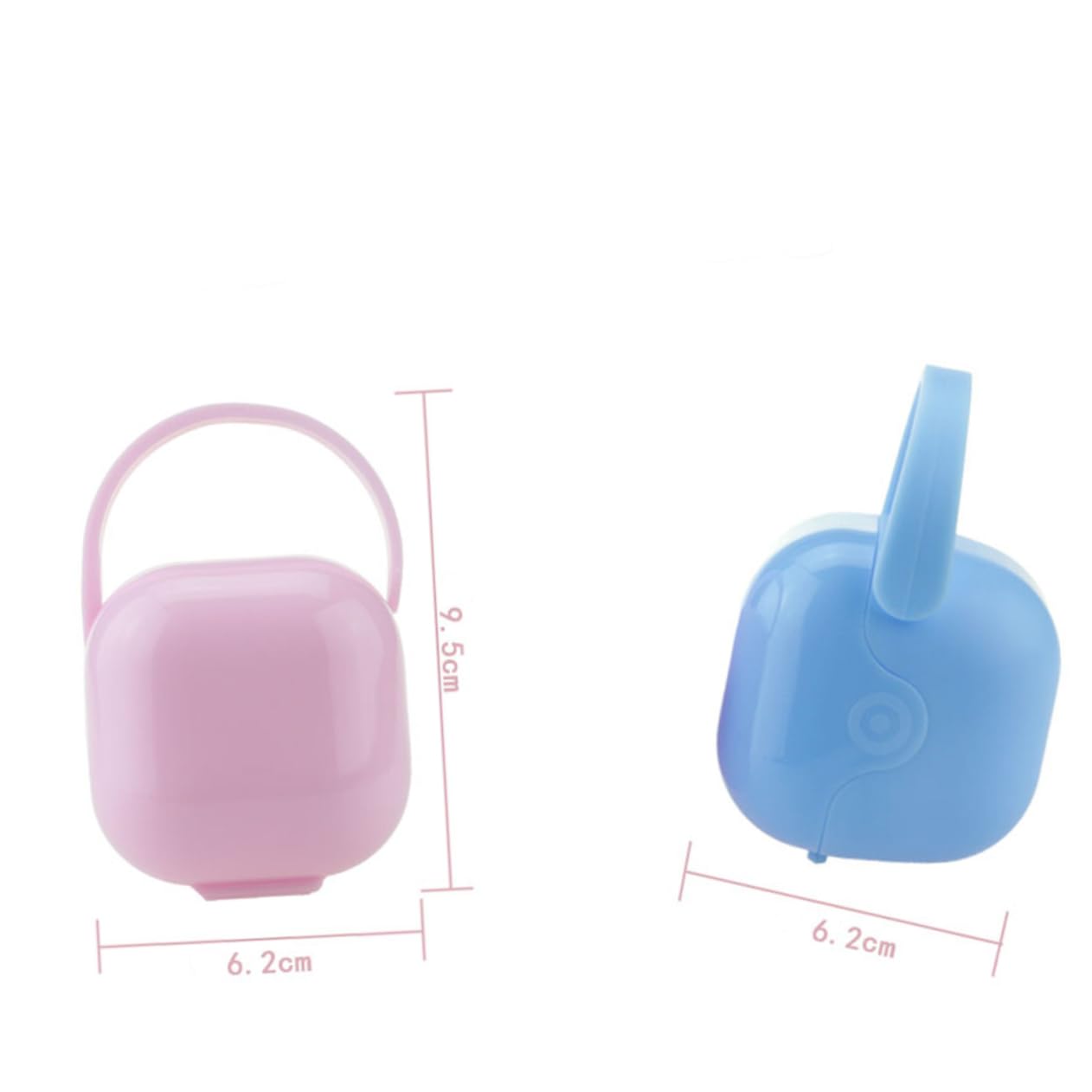 Kisangel 4pcs Baby Pacifier Storage Case Safe Easy to Clean Holder for Travel Home Use