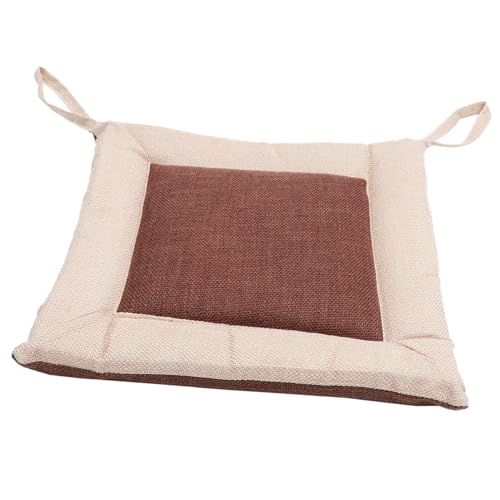BEBEMOKO Cojines de algodón y lino para muebles, protectores de suelo, cojines de silla de cocina, cojín de asiento ajustable, cojín oscilante para sofá, silla de oficina, escritorio, algodón