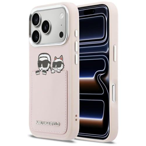 Coque iPhone 17 Pro Max Karl Lagerfeld rose une idée cadeau chic avec Karl & Choupette