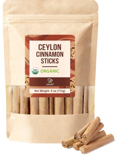 Soeos Ceylon Cinnamon Sticks, 4 oz