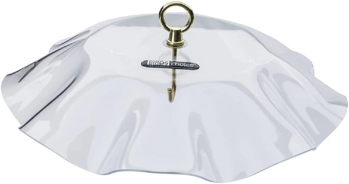 Birds Choice WGRED Weatherguard, Weather-Resistant Acrylic Bird Feeder Weatherguard, 13", Red…