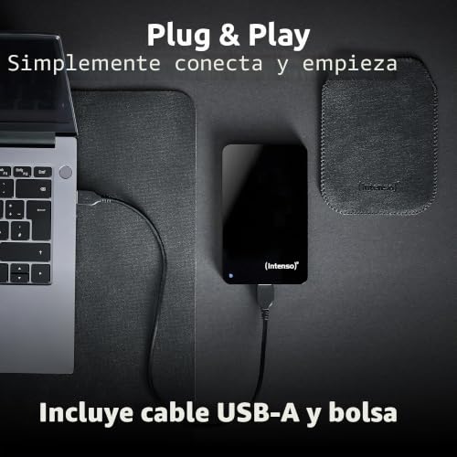 Disco duro externo 2 TB para solucionar la falta de espacio y guardar carpetas pesadas 3