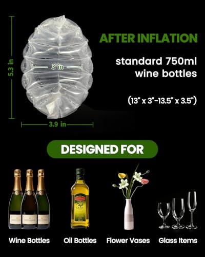 MONKKINO 10pcs Inflatable Wine Bags