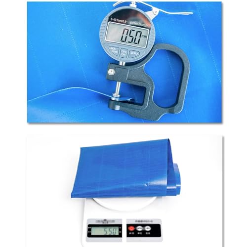 SXYKXYDL Bassin à carpes koï en PVC - 600 x 500 x 100 cm, Bassin de Stockage d'eau pour Tortues et Poissons d'eau salée, réservoir temporaire avec vanne de vidange, bâche en Toile de 0,65 mm – vue 6