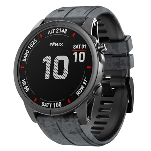 Luksnoc �X�}�[�g�E�H�b�` �x���g 22mm 26mm Quickfit �����\ �K�[�~�� �o���h Fits Fenix 8 47mm/8 Pro/7/6//5 Forerunner 970/965/955/945 Quatix 8/7/6/5/E