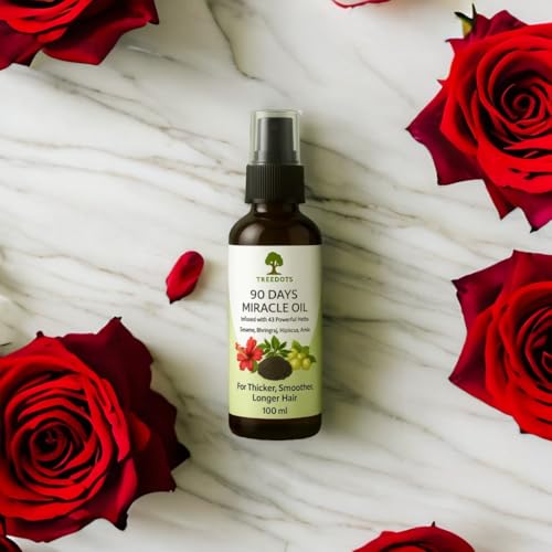 Enriched with 11 Cold Pressed Oils & 43 Herbs Ingredients | 90 Day Miracle Hair Growth Oil for Breakage & Hair Fall Control |100% Chemical-Free & Natural