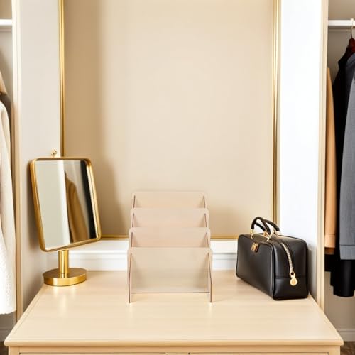 Soporte de madera premium BAZEITFLOW: estante expositor elegante para tarjetas 7