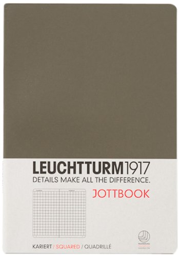 Leuchtturm1917 Jottbook Not Defteri Orta Boy (A5), Kareli, Taupe