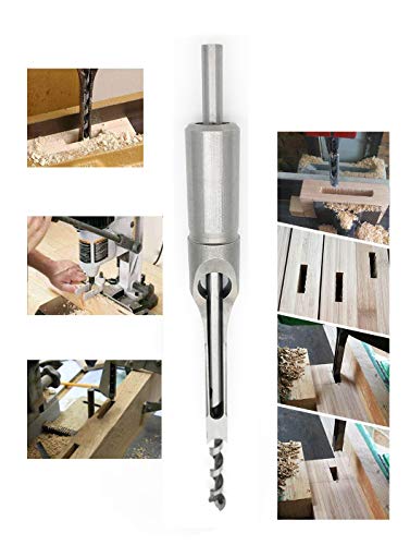 Woodworking 3/8" Inch (9.5Mm) Square Hole Drill Bit Mortising Chisel Set, Mortise Chisel & Bit Set For Mortise And Tenon Machine #TOP3