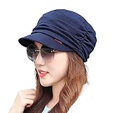 Fashion Hat Cap with Brim Visor for Woman Ladies, Best for Daily Use (Dark Blue)