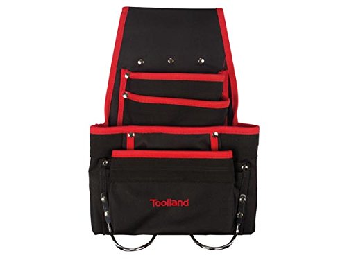 Toolland  FI20 herramientas bolsa cinturón, 10 compartimentos (lote de 24)