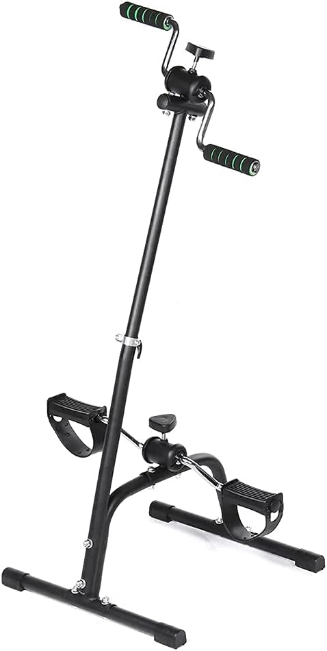 Exercise Bike Adjustable Body Arm Leg Pedal Exercise Bike Indoor Fitness Bicycle Physical Body Training Therapy Machine for Home/Office Workout