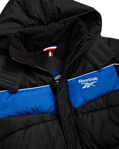 Reebok Boys Puffer Jacket - Heavyweight Water Wind Resistant Polar Fleece Lined Insulated Hooded Boys Winter Coat Outerwear3