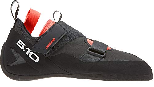 Five Ten Kirigami Rental Tênis de escalada masculino, Carbono/preto/vermelho solar, 42