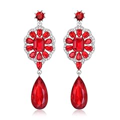 Ruby Color Silver-Tone