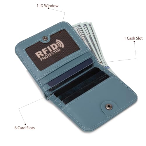 Image of Montana West X Wrangler Small Womens Wallet Slim Rfid Blocking Wallets Bifold Credit Card Holder Wallets with Clear ID Window