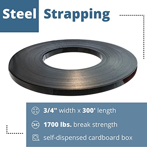 IDL Packaging S-290 Steel Strapping Tensioner + 3/4" x .020" x 300' Steel Strapping Coil