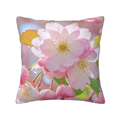 美しい花々 (19) ッションカバー 抱き枕カバー 装飾枕カバー 座布団カバー グッズ ギフト アニメグッズ 着脱簡単 洗える ソファ背当て 両面プリント かわいい おしゃれ 車やソファー 40x40cm