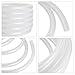 3/8’’ ID × 19/32’’ OD - 10 ft Clear Braided Hose Plastic Vinyl Tubing,High Pressure Flexible Reinforced PVC Tube for Transfer Water Air Oil, BPA Free & Non-Toxic