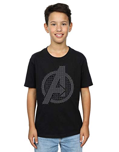 Image of Marvel Boys Avengers Endgame Iconic Logo T-Shirt Black 9-11 Years