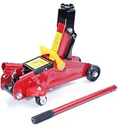 HYCHIKA Stalen racewagenkrik, autokrik met hydraulische zuiger snelheffingspomp, 1,5 ton capaciteit...