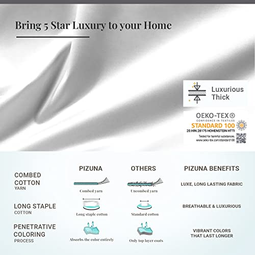 Soft 600 Thread Count Cotton White Queen Size Sheets Set, 100% Long Staple Cotton Cool Sateen Bed Sheets, Deep Pocket Sheet Fit Upto 15 Inch (White Queen Cotton Sheets) #TOP3