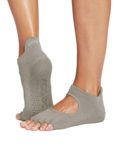 [ToeSox] �g�D�\�b�N�X ���K�\�b�N�X 5�{�w �C�� ����~�� �x�����i �ܐ�Ȃ� �O���b�v�\�b�N�X Half-Toe Bellarina Grip Socks ���K�C�� �s���e�B�X �o���G �I�[�K�j�b�N�R�b�g�� �� �^ �X�g�[�� M�T�C�Y