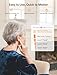OTC Hearing Aids for Seniors, Nearly Invisible Rechargeable Hearing Aids, 100+ Hours of Charging Case Usage, Super-Mini Invisible Design, Comfort Fit in Ear Canal, AI Noise Cancellation and Clear Sound, Suitable for Various Daily Scenarios