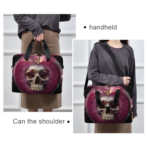 Maletín para laptop con diseño calavera para 13-16 pulgadas miniatura 2