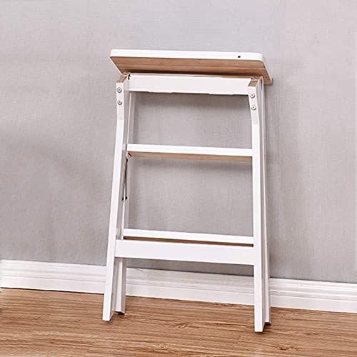 Silla portátil de madera con 3 escalones para evitar caídas en casa 2