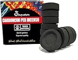 Carboncini per Incenso Naturale - 33mm Samsara | 100% Vegetali in Legno Puro | Incensi Nat...