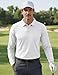 MAGNIVIT Long Sleeve T Shirt for Men Work Golf Tactical Military Performance Quick Dry Jersey Pique Shirt White L
