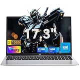 ACEMAGIC 17.3 inch Laptop with Quad-Core N-97 Processor up to 3.6GHz (Beat N95/N4500) 16GB RAM DDR4 512GB M.2 SSD Laptops, Support WiFi 5, BT5.0, 3*USB3.2, HDMI,Type-C, 1080 FHD, 6000mAh Long-Battery