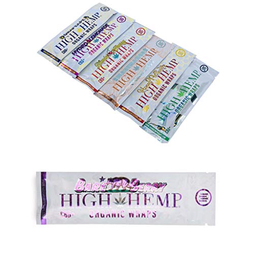 7 Count Variety Pack- Organic Wraps- Vegan, Natural, Non GMO and 100% Tobacco Free- 1 Pack of Each Flavor. Grape Ape, Honey Pot Swirl, Maui Mango, Original, Hydro Lemonade, Blazin Cherry & Bare Berry