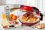 Ariete Pizza Four 909, Pizza 4 Minute, 5 Niveaux de Cuisson, Plaque Réfractaire pour Le Réchauffage, Lames en Bois Incluses, Température Maximale de 400°C, 1200W, Rouge - 10