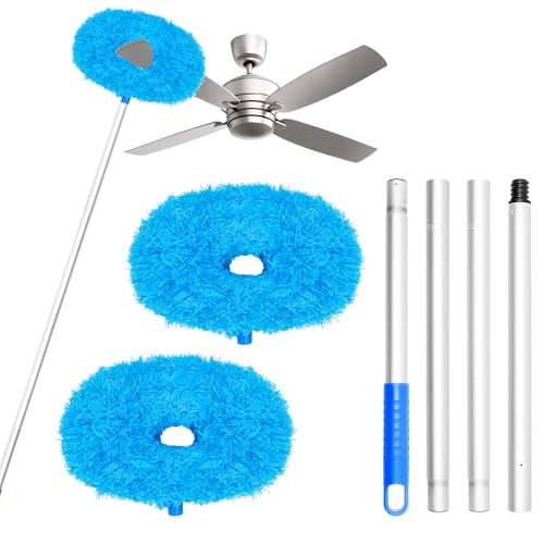 Ceiling Fan Cleaner Duster,Reusable Microfiber Duster with Extension Pole,13 to