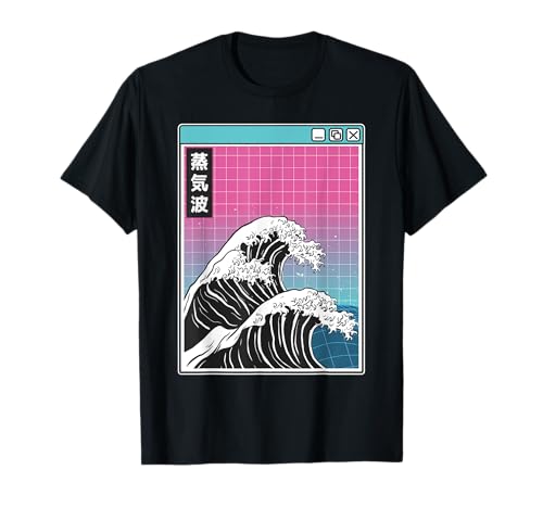 Kanagawa Wave Japón Estilo Pastel 80s Otaku Vaporwave Anime Camiseta