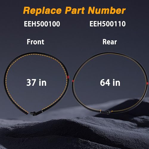 HIMARKLIF 2Pcs Front + 2Pcs Rear Sunroof Drain Tubes, Sun Roof Water Drain Pipes Hoses Compatible with Land Rover LR3 4.0L 4.4L 2005-2009 / LR4 3.0L 5.0L 2010-2015 Replace#:EEH500100 EEH500110