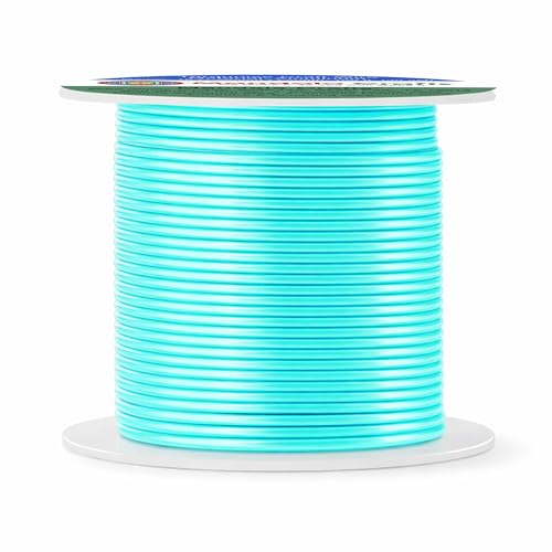 Image of Mandala Crafts 16 Gauge Turquoise Anodized Aluminum Craft Wire, 100 FT | Colored, Flexible, Bendable, for Bonsai, Armature, Sculpting, Wire Wrapping, Jewelry Making, Weather & Tarnish Resistant