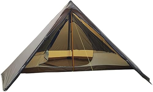 Outdoor Canvas Tent, 4 Season Camping Pyramid Tipi Tent Lightweight Teepee Hot Tent for Party Hunting Backpacking Hiking Family W/Stove Jack - Image 5