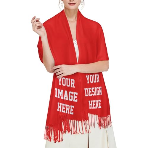 Custom Scarfs Add Your Design Text/Logo/Picture Custom Scarves For Women Custom Scarf Design Shawl